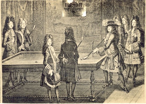 King Louis XIV at Billiards