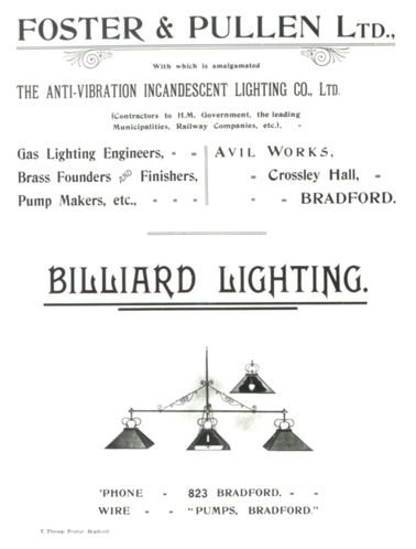 gaslamps for Billiards