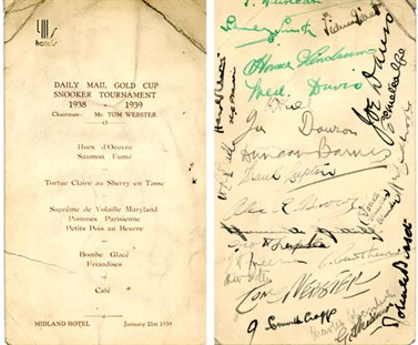 Players Autographs Gold Cup Dinner 21011939