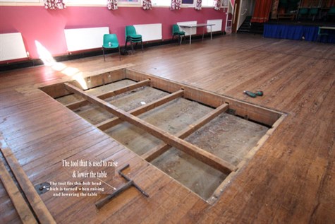 Bromborough Village Institute Under floor billiard Table