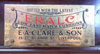 E.A. Clare & Son Ltd Billiard Cushion Plate