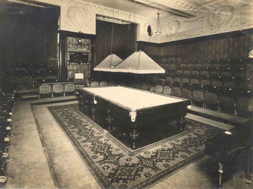 The famous Thurston Match Room in Leicester Square