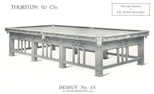 Thurston Billaird table by Frank Brangwyn R.A.