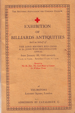 Billiard Antiquities Exhibition 1940