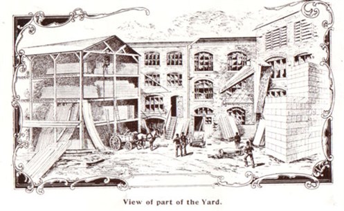 Thurston factory yard Chelsea 1908.