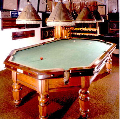 Octaganol Billiard Table
