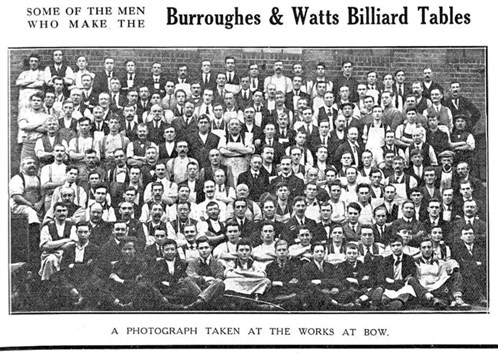 Burroughes & Watts staff 1923