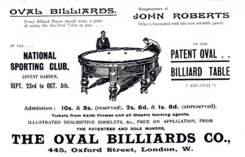 Orme & Sons Oval Billiard table