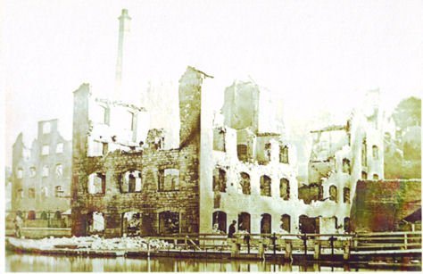 1871 Billiard Cloth Mill Fire 