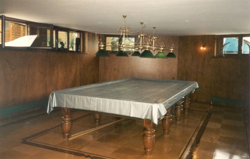 Snooker Table on barge