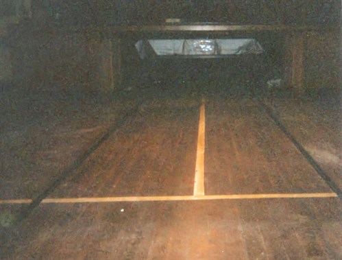 Snooker Table under stage